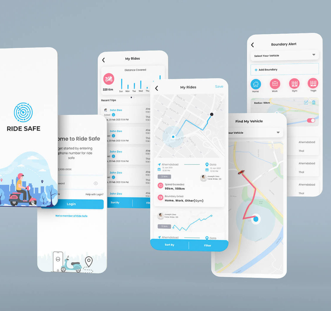 Ridesafe App Design